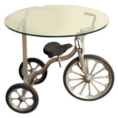 Unique Cast Aluminum Tricycle Table
