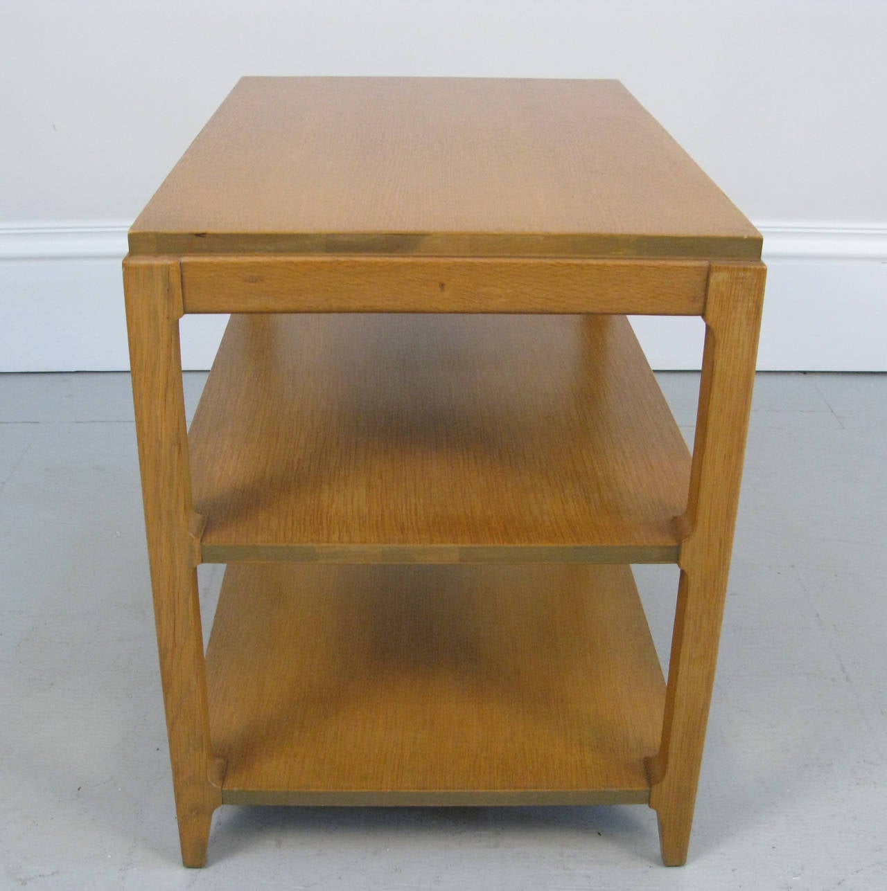 Woodwork Pair of Mid-Century Tiered End Tables