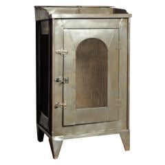 Vintage Industrial Metal Cabinet Nightstand