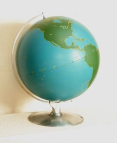 Vintage Industrial Military Teaching Globe by Nystrom