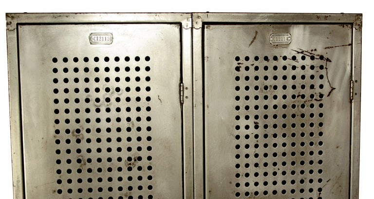 American Tall Industrial Perforated Steel Lockers