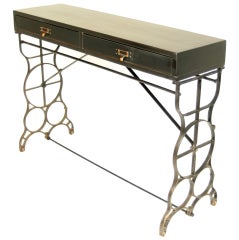 Industrial Console Sofa Table