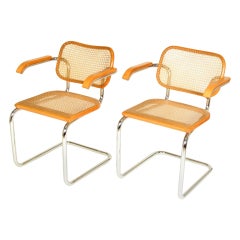 Pair of  Breuer Armchairs By Stendig Italy