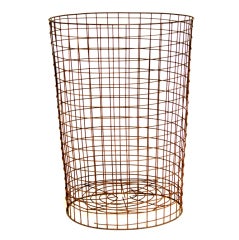 Tall Vintage Wire Basket