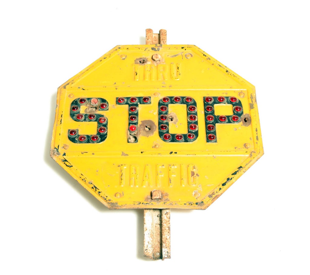 American Early 20th Century Stop Sign
