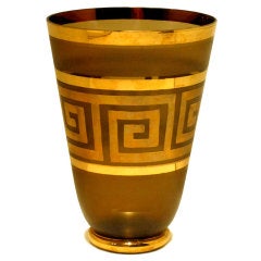 Greek Key Vase, circa 1930