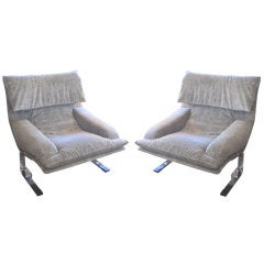 Pair of Saporiti Chairs, c. 1970