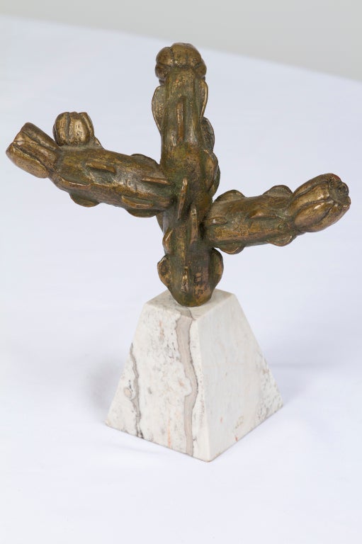 Mid-20th Century Bronze Cactus