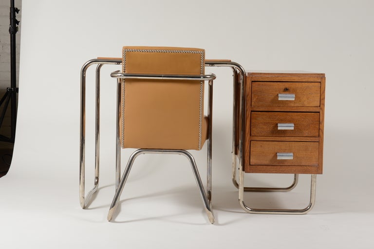 Marcel Bruer Desk with Chair, C. 1930