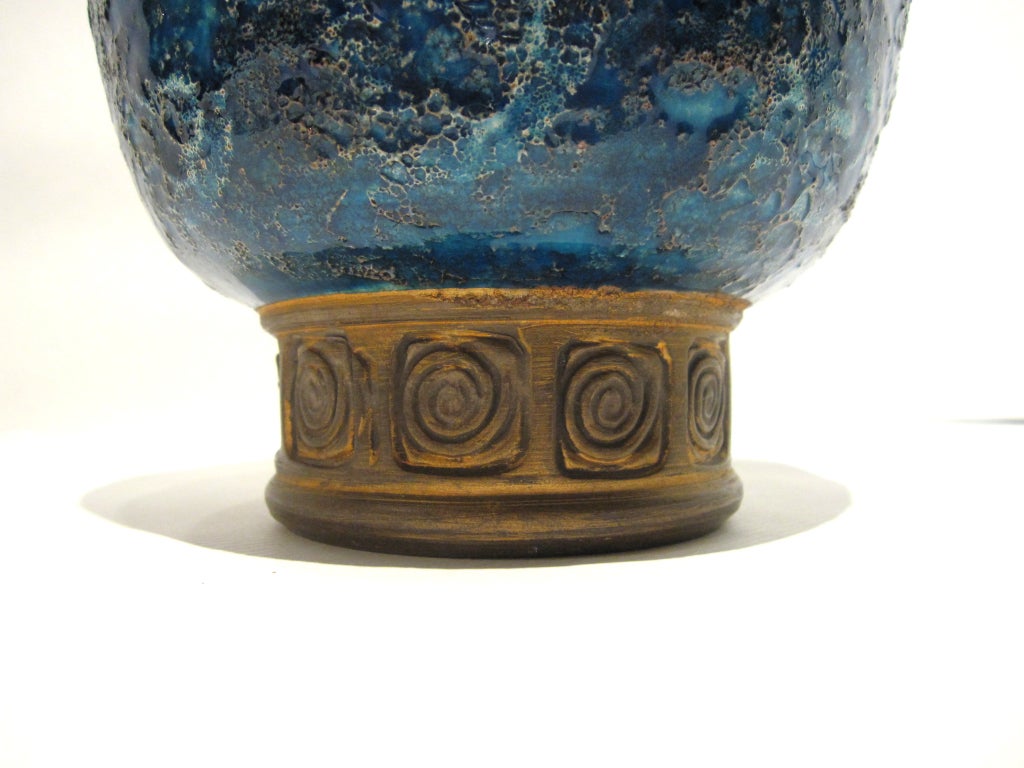 Mid-20th Century Guido Gambone Wide Vase, 1960s