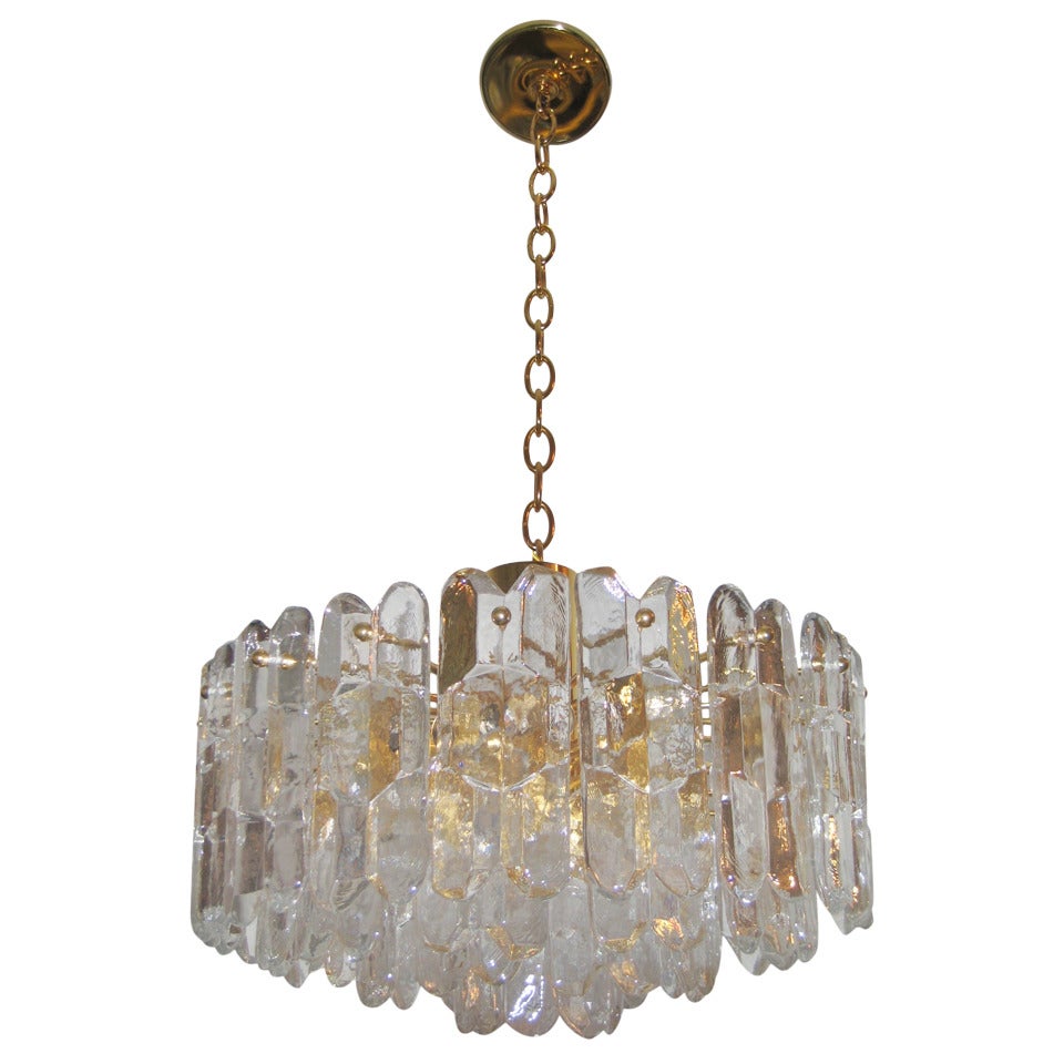 Gold Plated Kalmar Chandelier For Sale