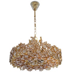 20th Century,  Gilded & Crystal Encrusted Palwa  Chandelier