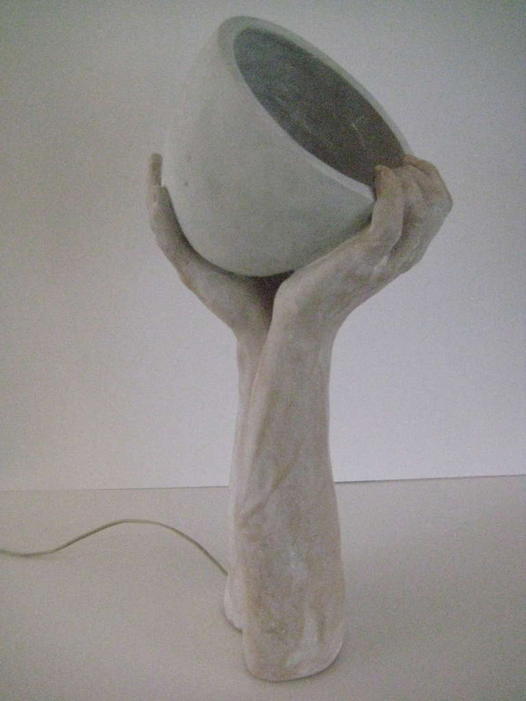 Mid-Century Modern Richard Etts Plaster Table Lamp