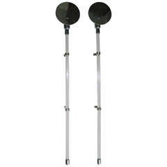 Used Peter Hamberger Lucite & Chrome Wall Sconces