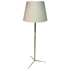 Austrian Floor Lamp With Cord Grip From The 50's