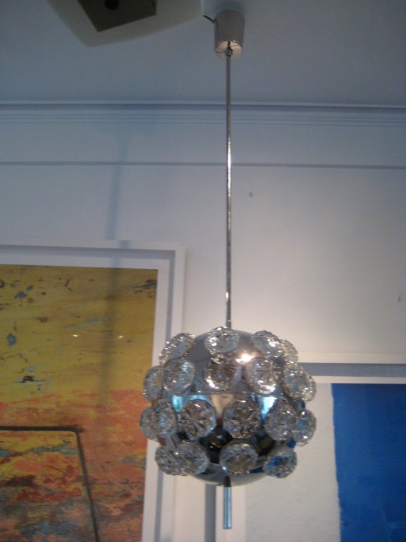 Jeweled Globular Pendant Light
