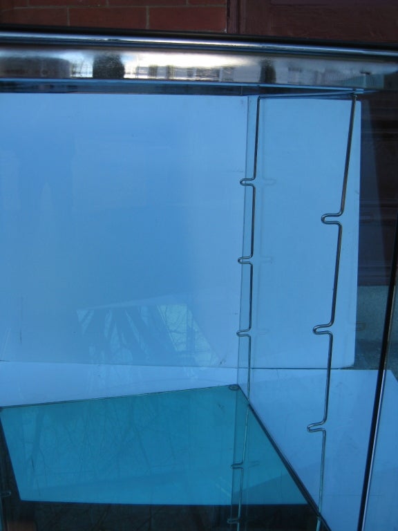 20th Century Pair of European Glass Cabinets