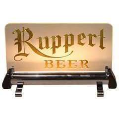 Used 1930's Original Light Up Sign " Ruppert Beer "
