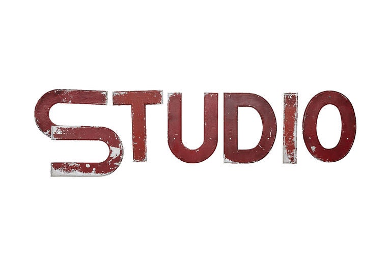 8' Ft Long Metal Sign " Studio "