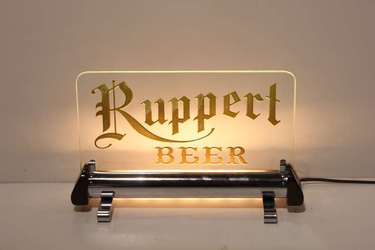 1930's Original Light Up Sign " Ruppert Beer "