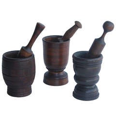 Collection of Antique Mortars & Pestles