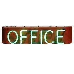 1930's Neon Sign Office