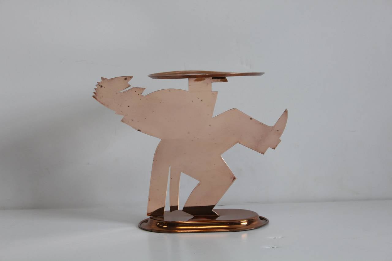 Art Deco freestanding copper 