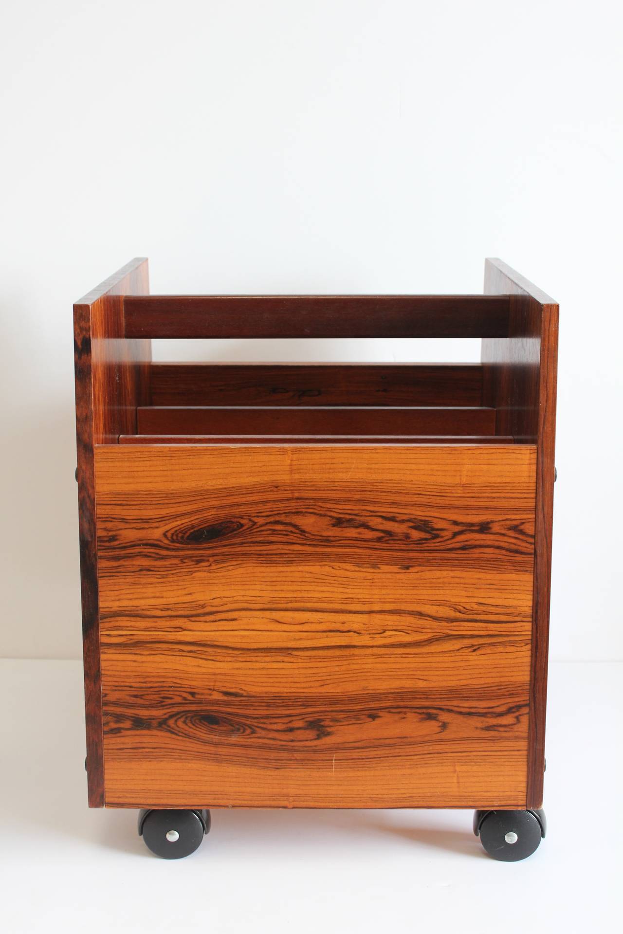 Mid-20th Century Mid-Century Rosewood Magazine Holder by Rolf Hesland for Bruksbo For Sale
