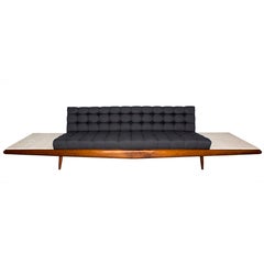 Adrian Pearsall Sofa With Marble Side Tables