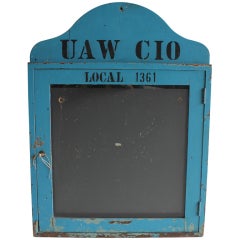 Vintage Industrial Wall Display Case