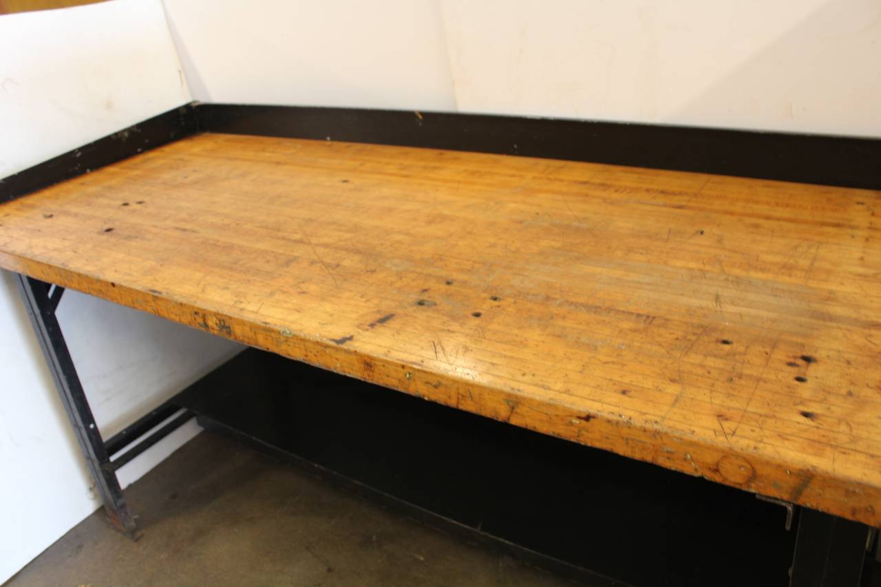 American Vintage Industrial Work Table