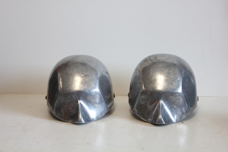 1930's American aluminum top parts of the dental/orthodontic heads used in practicing dental procedures.
 The heads are designed by Columbia  Dentoform Corporation New York. The listed price is for each head.
