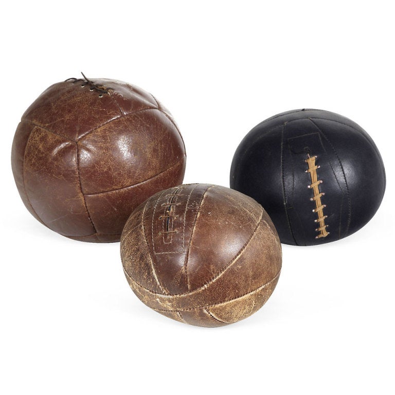 Vintage Leather Medicine Balls For Sale at 1stDibs medicine ball