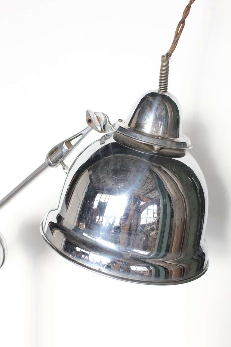 Mid-20th Century Original American Industrial Floor Lamp For Sale