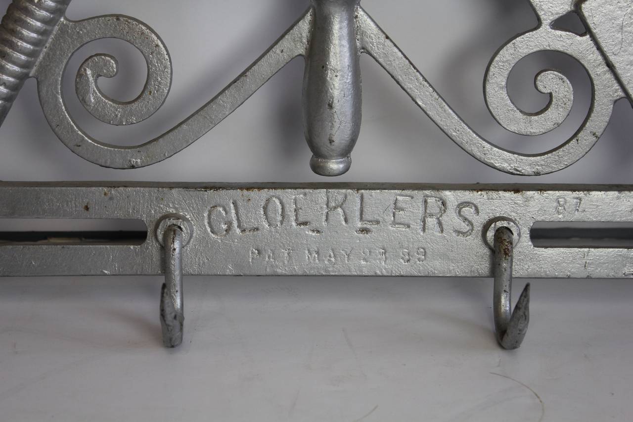American Rare Antique Cast Iron Butcher Trade Sign by Gloekler