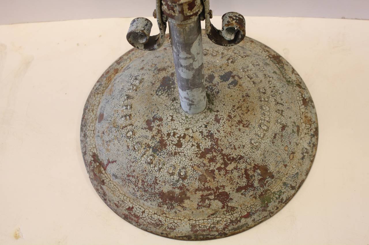 Large Antique Cast Iron Sign Stand For Sale at 1stDibs antique cast iron signs for sale