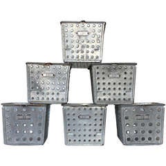 Vintage Collection Of Six 1940's Gymnasium Locker Room Baskets, more available