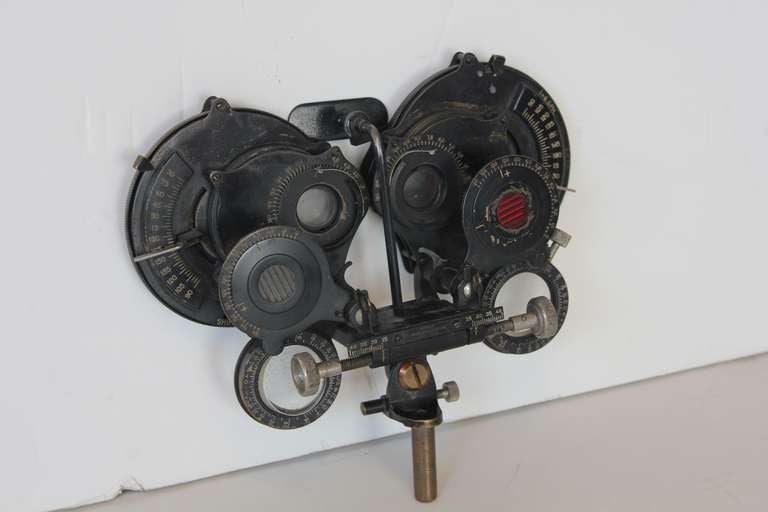 American Antique Woolf NY Opthamologist's Eye Testing Device