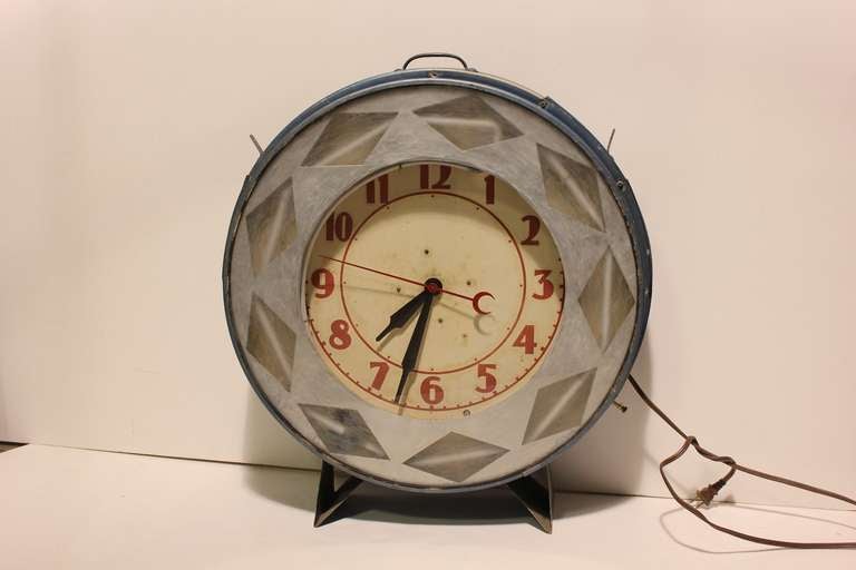 American 1930's Neon Clock