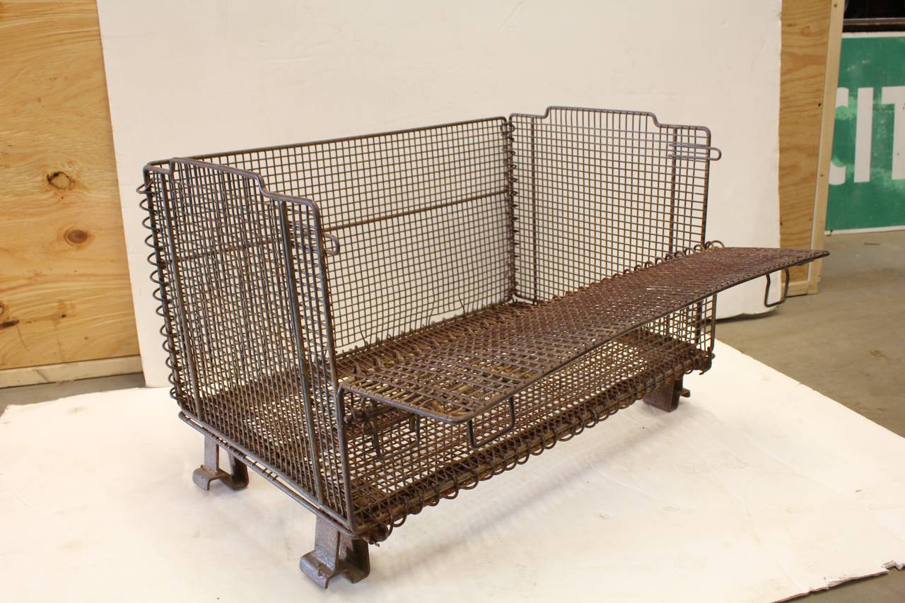 large industrial wire baskets