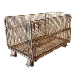Large Original American Industrial Collapsible Wire Baskets