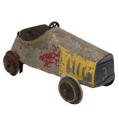 Antique Circus Monkey Racing Car