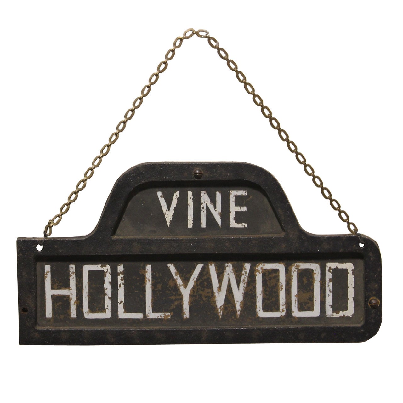 Antique " Vine Hollywood " Sign