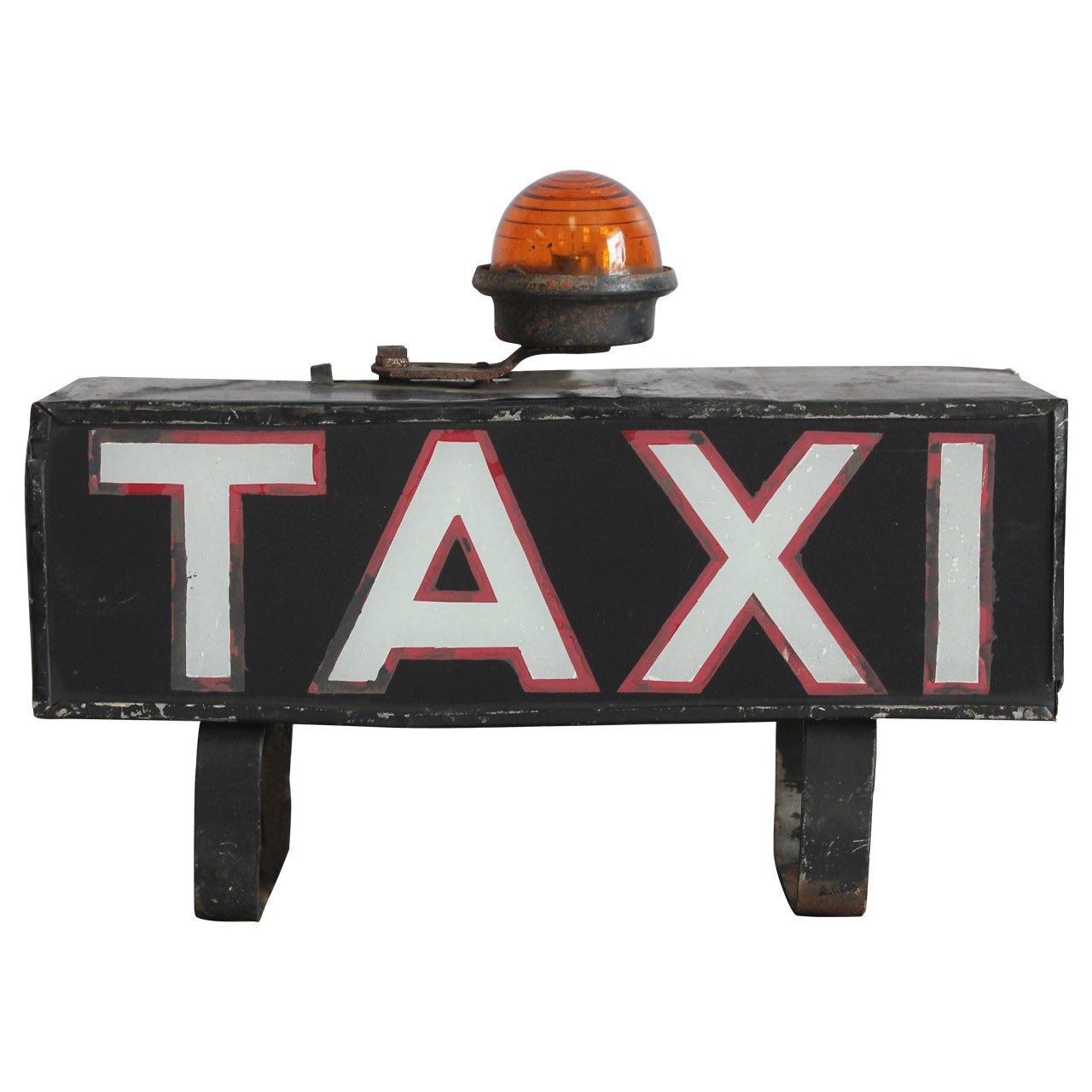 Early 1900s Light Up "TAXI" Sign For Sale