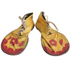 Vintage Clown Leather Shoes