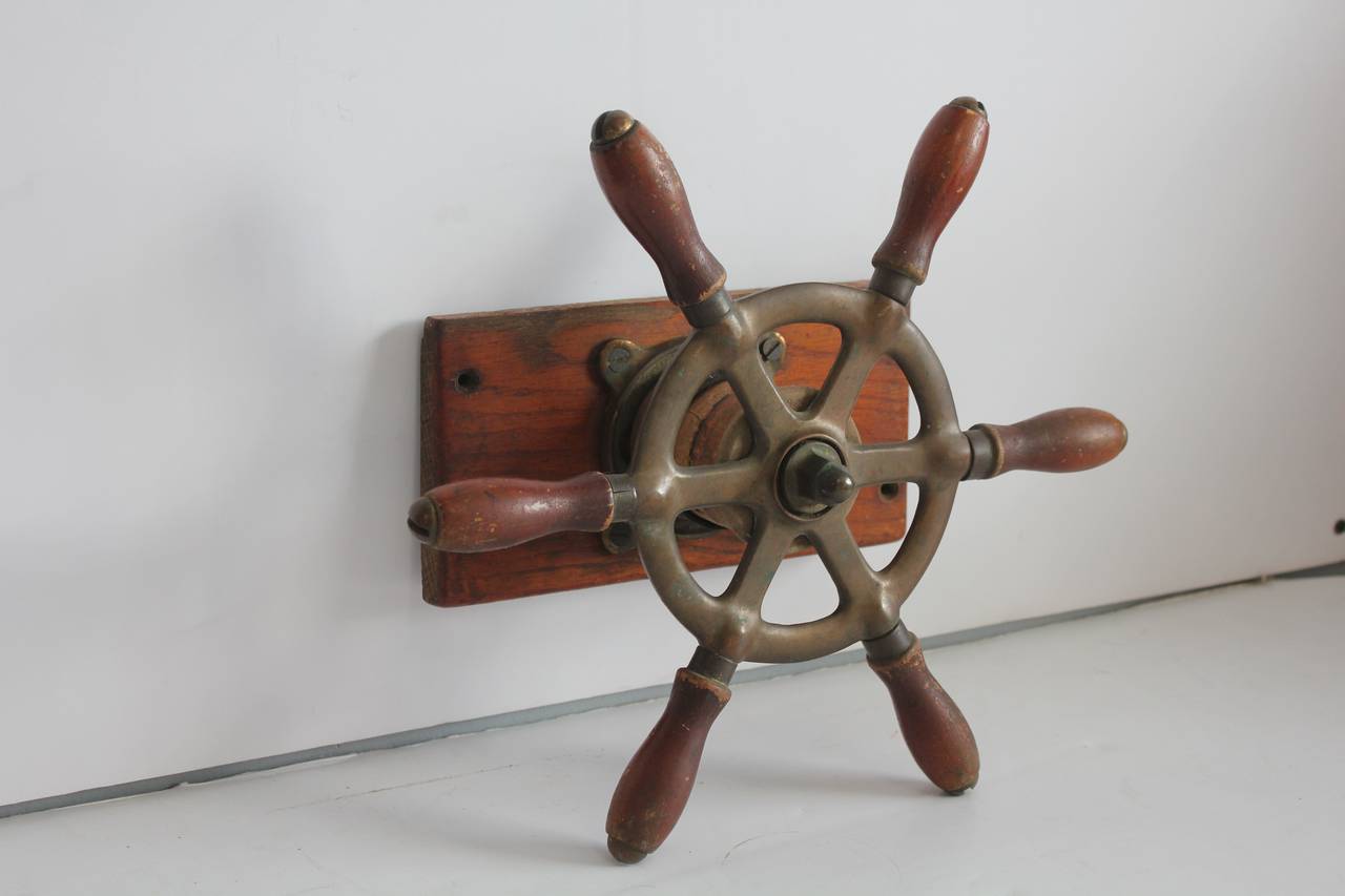 vintage boat steering wheel