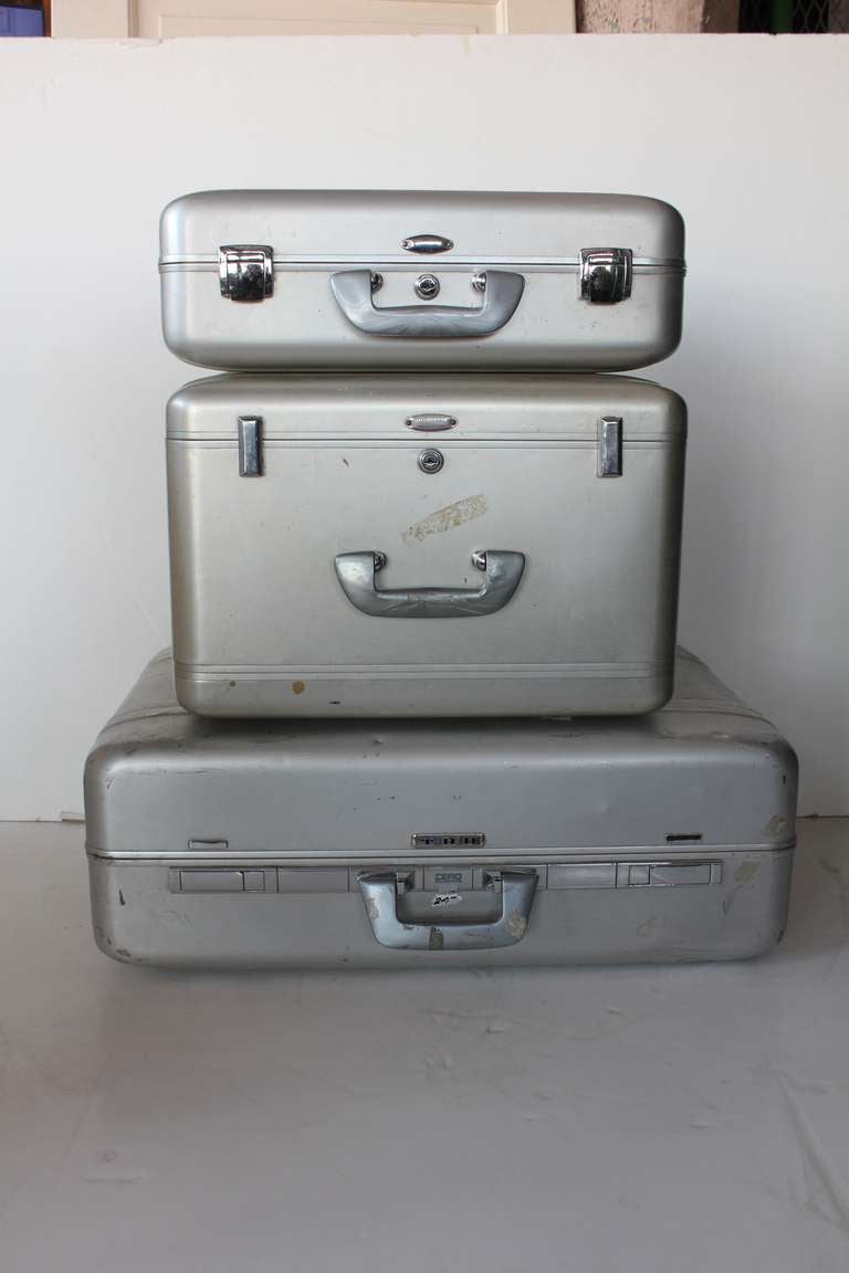 Mid century original Halliburton suitcases.