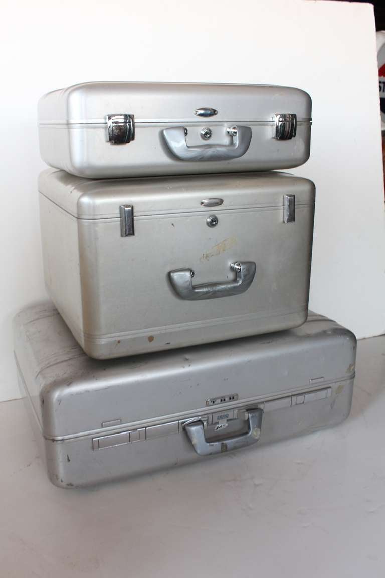 Mid-Century Modern Mid Century Halliburton Suitcases For Sale