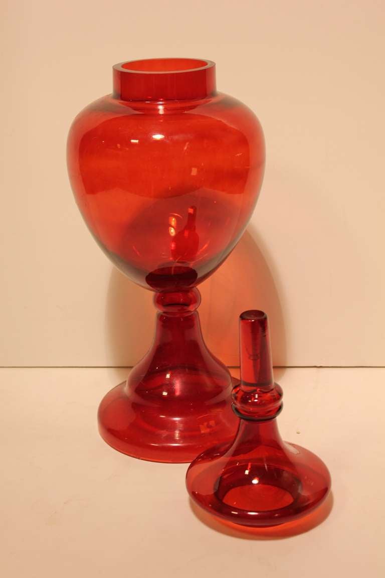 Mid-Century Modern Over Sized Mid Century Apothecary Glass Jar