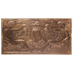 Antique Decorative Figural Tin Wall Panel 10